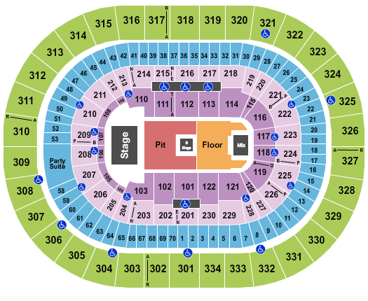 Moda Center Nine Inch Nails Seating Chart